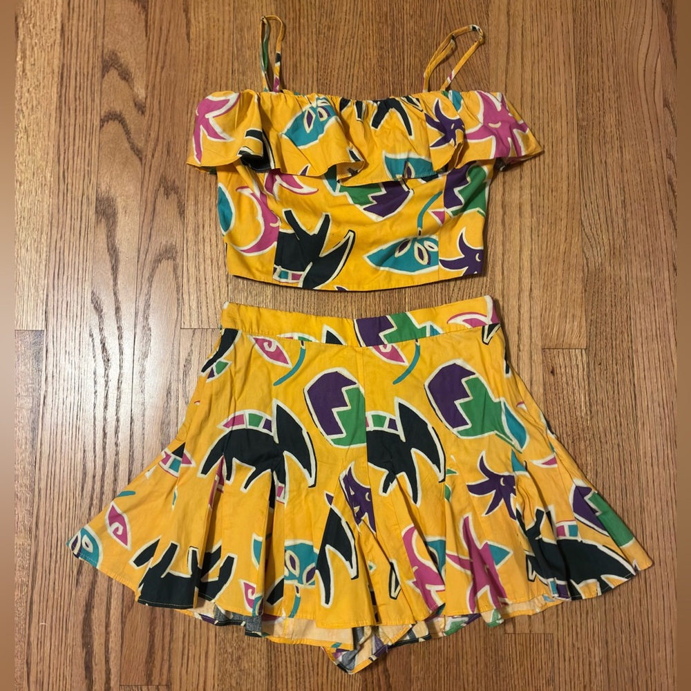 Zara Multicolor Abstract Print Set